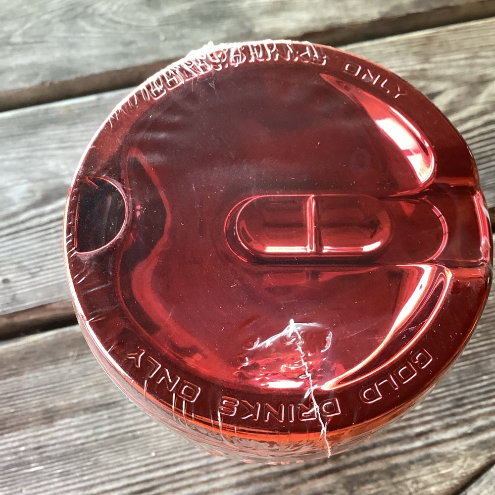 Coca Cola Metallic Red Cold Drink Tumbler - Picture 2 of 3